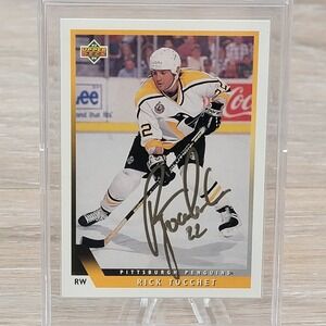 Rick Tocchet Autographed 1993-94 Upper Deck #179 Pittsburgh Penguins Signed Card
